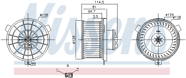 Nissens Kachelventilator 87203