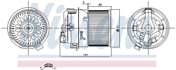 Nissens Kachelventilator 87258