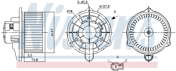 Nissens Kachelventilator 87270