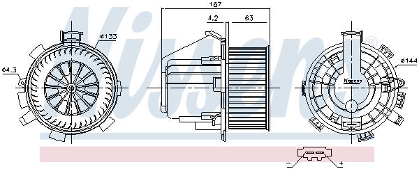 Nissens Kachelventilator 87281