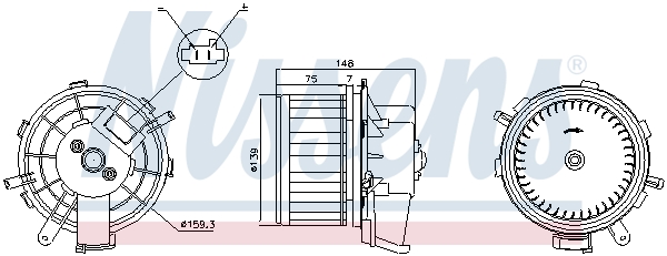 Nissens Kachelventilator 87292