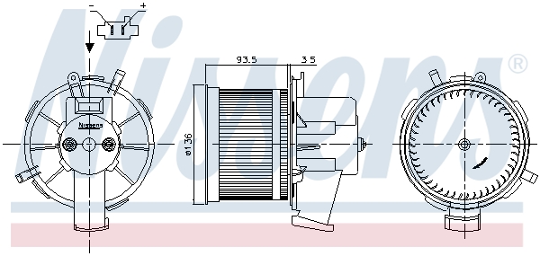 Nissens Kachelventilator 87301