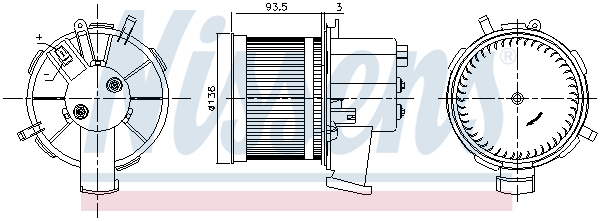 Nissens Kachelventilator 87303