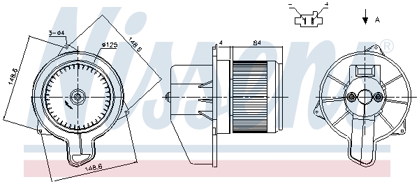 Nissens Kachelventilator 87305