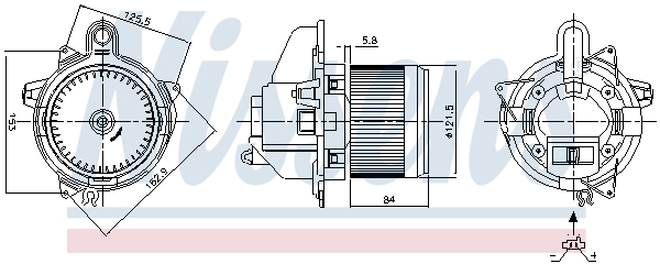 Nissens Kachelventilator 87359