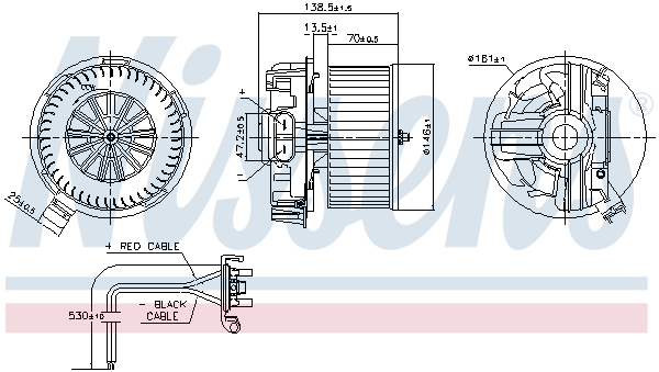 Kachelventilator Nissens 87385