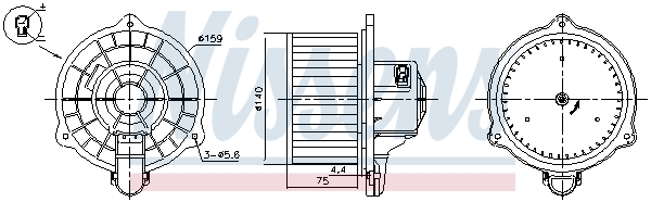 Nissens Kachelventilator 87389