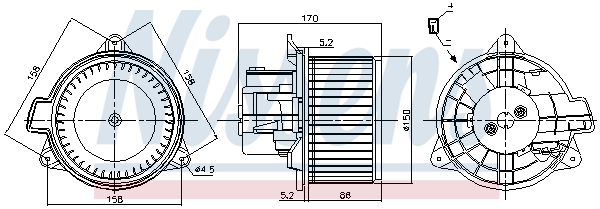 Nissens Kachelventilator 87392