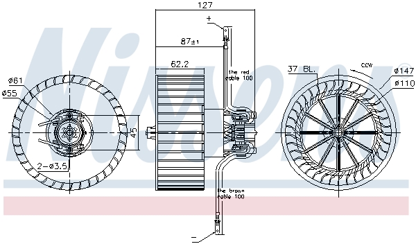 Nissens Kachelventilator 87402