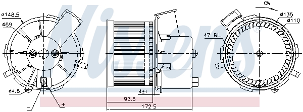 Nissens Kachelventilator 87405