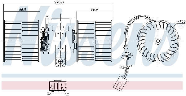 Nissens Kachelventilator 87411