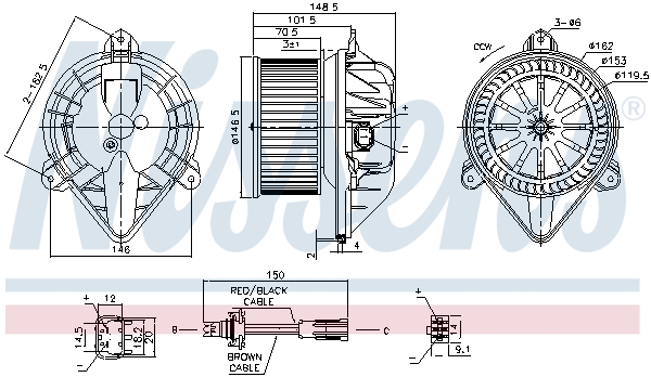 Nissens Kachelventilator 87432