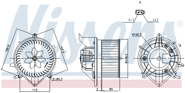 Nissens Kachelventilator 87433
