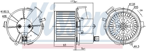 Nissens Kachelventilator 87482