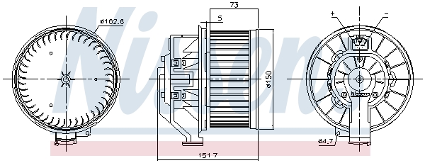 Nissens Kachelventilator 87493