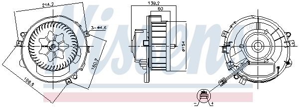 Kachelventilator Nissens 87525