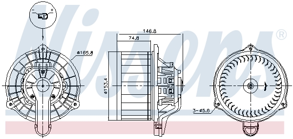 Nissens Kachelventilator 87564