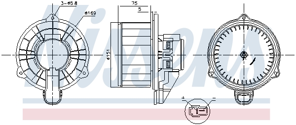 Kachelventilator Nissens 87569