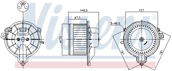 Kachelventilator Nissens 87572