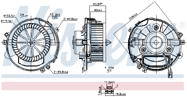Interieurventilatie Nissens 87588