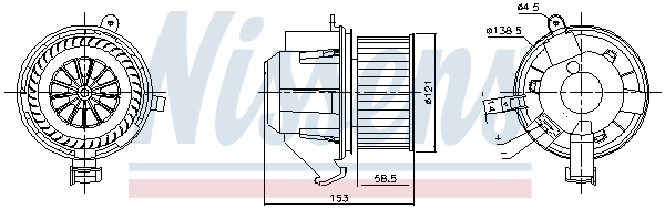 Kachelventilator Nissens 87607