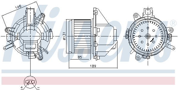 Kachelventilator Nissens 87608