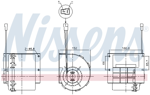 Kachelventilator Nissens 87613