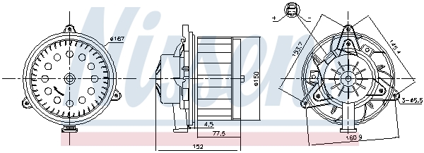 Kachelventilator Nissens 87618