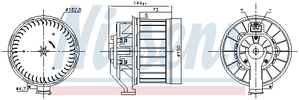 Kachelventilator Nissens 87646