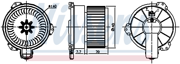 Nissens Kachelventilator 87706