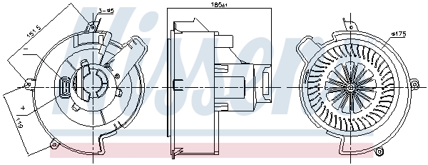 Nissens Kachelventilator 87707