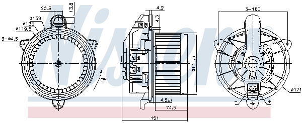 Nissens Kachelventilator 87710