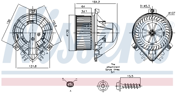 Nissens Kachelventilator 87711
