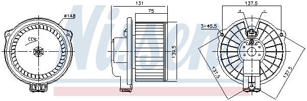 Kachelventilator Nissens 87717