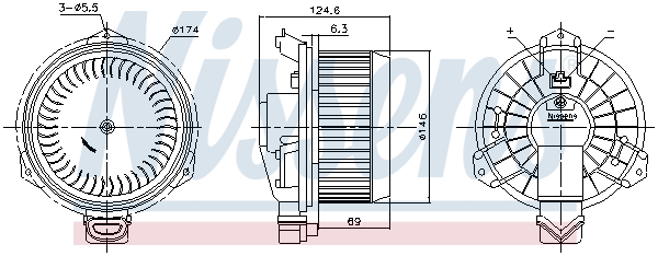 Nissens Kachelventilator 87724