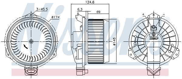 Nissens Kachelventilator 87727