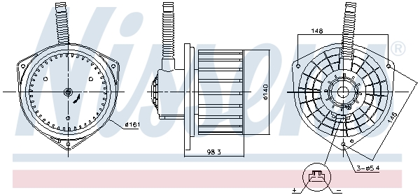 Nissens Kachelventilator 87755