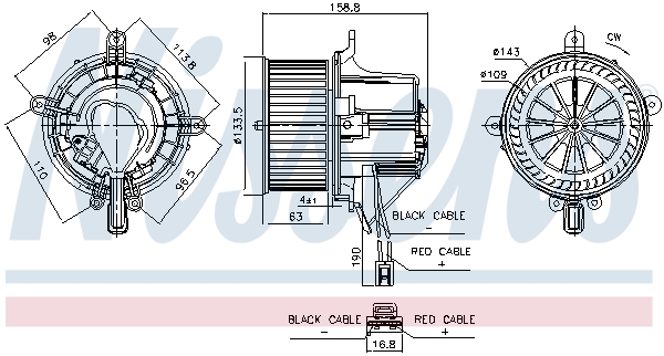 Nissens Kachelventilator 87760
