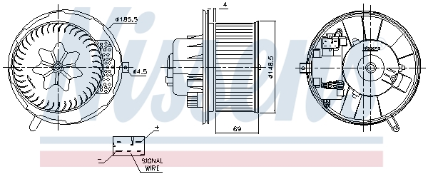 Nissens Kachelventilator 87762