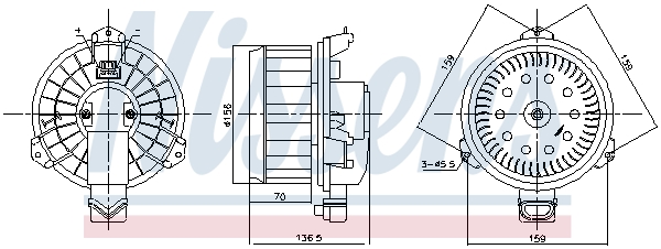 Nissens Kachelventilator 87787