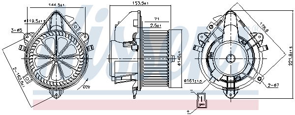 Nissens Kachelventilator 87788