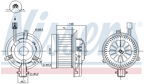 Nissens Kachelventilator 87825