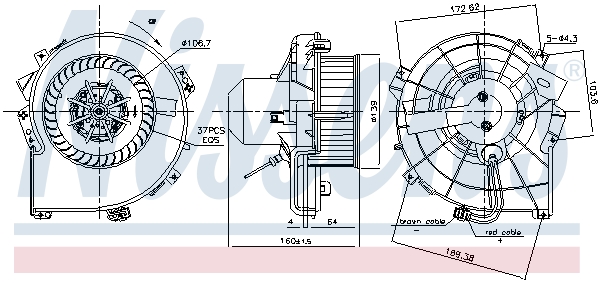 Nissens Kachelventilator 87836