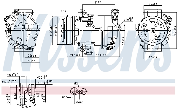 Airco compressor Nissens 890006