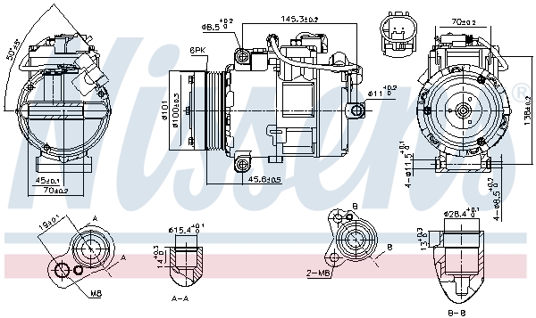 Airco compressor Nissens 890012