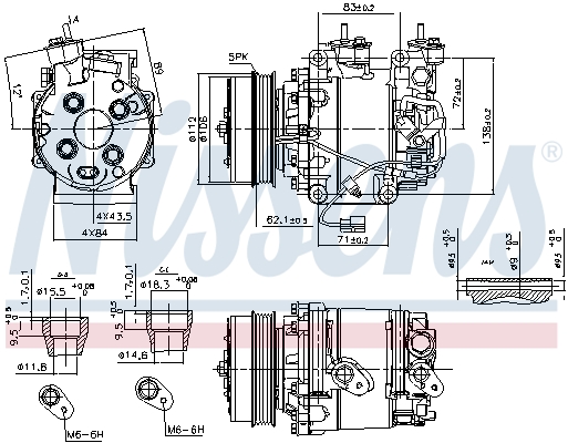 Nissens Airco compressor 890035