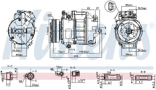 Nissens Airco compressor 890038