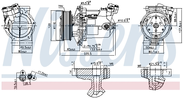 Airco compressor Nissens 890042