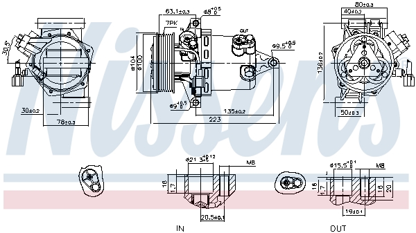 Airco compressor Nissens 890053