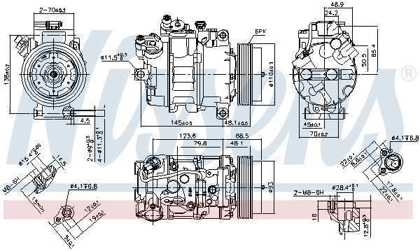 Nissens Airco compressor 890070